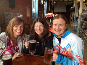 Out on the town the day before the race (not really)