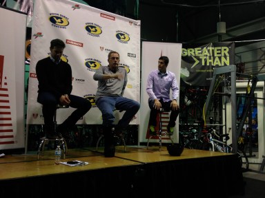 Andy, Mike his coach and Robbie