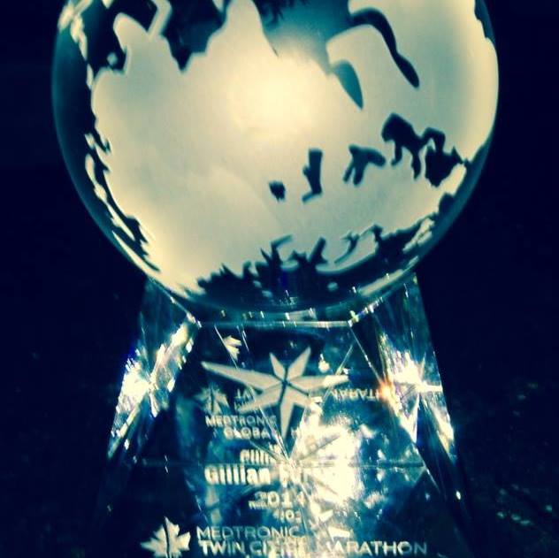 My beautiful crystal award.