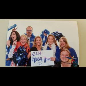 HAVING FUN AT THE PHOTO BOOTH